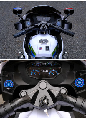Moto électrique à trois roues pour enfants en rouge/blanc/argent/noir