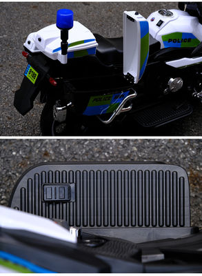 Moto électrique à trois roues pour enfants en rouge/blanc/argent/noir