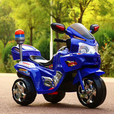 Grand siège Moto électrique pour enfants avec lampe de musique Police Bike Style classique