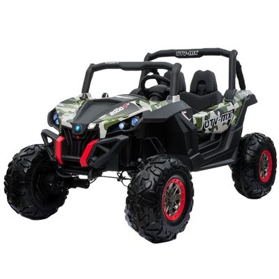 2.4G télécommande UTV plastique 2 places Big 12V électrique Voyage en voiture pour les enfants batterie chaude