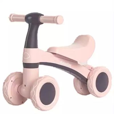 2023 Plastique équilibre vélo scooter voiture pour enfants rose/bleu Pas de pédale vélo vélo