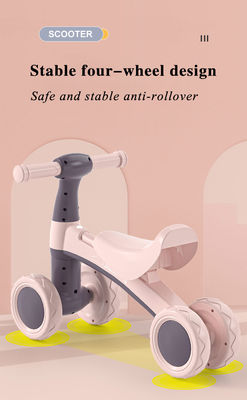 2023 Plastique équilibre vélo scooter voiture pour enfants rose/bleu Pas de pédale vélo vélo