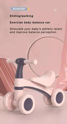 2023 Plastique équilibre vélo scooter voiture pour enfants rose/bleu Pas de pédale vélo vélo