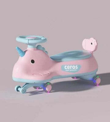 Anti-Rollover Flash Wheel Swing Ride On Scooter Voiture pour enfants Carton Taille 69*25*32cm