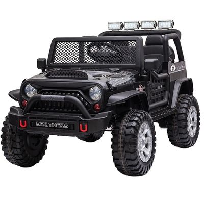 Mode télécommande 12v électrique Les enfants montent sur une batterie de voiture 4X4 pour une aventure en plein air