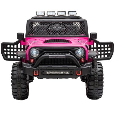 Mode télécommande 12v électrique Les enfants montent sur une batterie de voiture 4X4 pour une aventure en plein air
