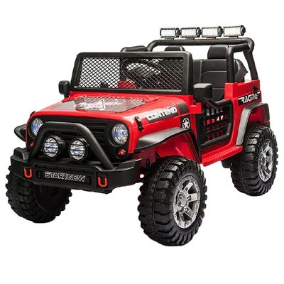 Voiture électrique neutre pour enfants à quatre roues motrices et télécommande
