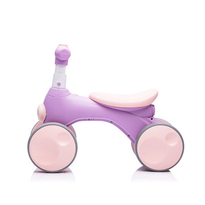 Musique légère et appareil à bulles vélo d'équilibre pour 1 à 6 ans enfants 4 roues style voiture
