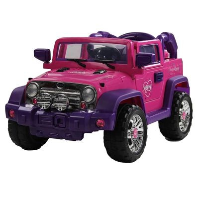 2022 Jeux de voitures électriques pour filles à batterie de 12 V Voyage en voiture avec 550 * 2 moteur et quatre roues