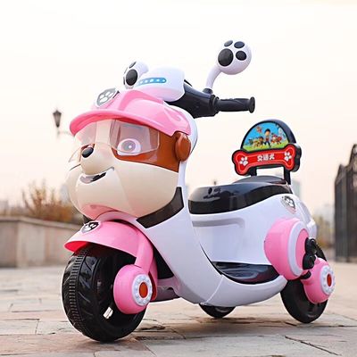 494PCS Jouet de moto électrique pour enfants en tricycle Voyage en voiture pour enfants de 2 à 5 ans