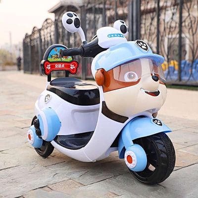 494PCS Jouet de moto électrique pour enfants en tricycle Voyage en voiture pour enfants de 2 à 5 ans