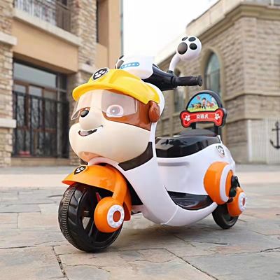 494PCS Jouet de moto électrique pour enfants en tricycle Voyage en voiture pour enfants de 2 à 5 ans