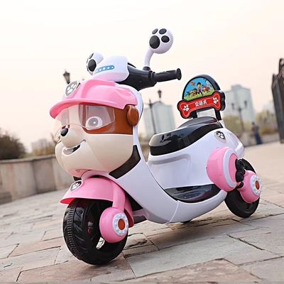 494PCS Jouet de moto électrique pour enfants en tricycle Voyage en voiture pour enfants de 2 à 5 ans