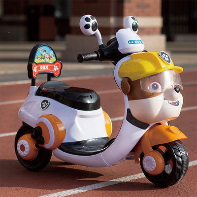 494PCS Jouet de moto électrique pour enfants en tricycle Voyage en voiture pour enfants de 2 à 5 ans