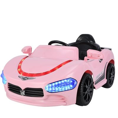 12V électrique à batterie Voyage en voiture à deux places et musique pour les enfants en blanc