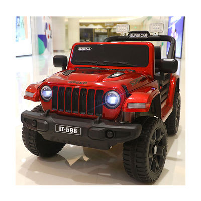 Rouge 12v 4 roues électrique 2 places télécommande rechargeable Jouet de voiture pour enfants