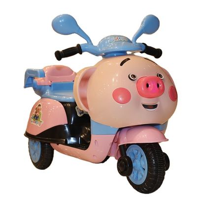 Chants pour enfants Jouets d'éclairage LED Voyage sur moto électrique 6V pour les enfants de 3 à 6 ans