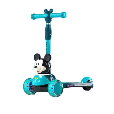 Voiture en plastique pour enfants sur scooter avec musique et fonction de pliage de roue en PU
