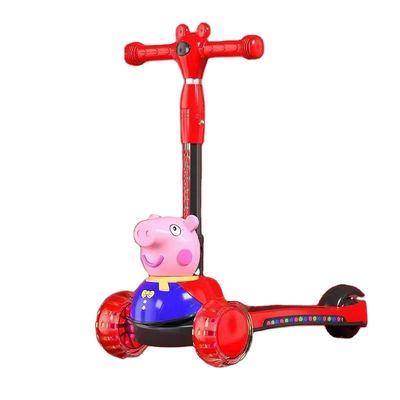 Bon coup de pied sur le scooter voiture Pédale de pied pliable Stand pour bébé voiture d'équilibre plastique