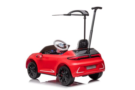 12V électrique sur voiture pour les enfants avec une tige de poussée et une télécommande en plastique PP
