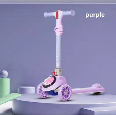 Enfants 3 roues sur scooter avec éclairage musical et design pliable G.W. N.W 22.8KG/20.8KG