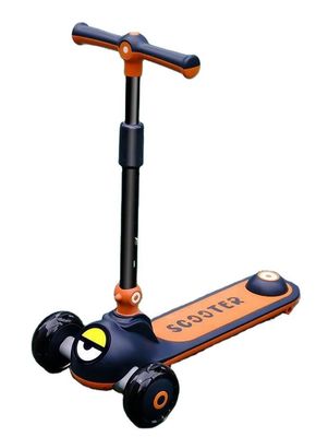 Assise en cuir doux 3 roues Voyage sur scooter voiture pour enfants Un bouton pliable Neutre par sexe