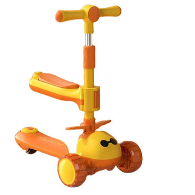 3 en 1 multi-fonction Baby Walker 3 roues sur le volant pliable Grand roue scooter voiture pour les enfants