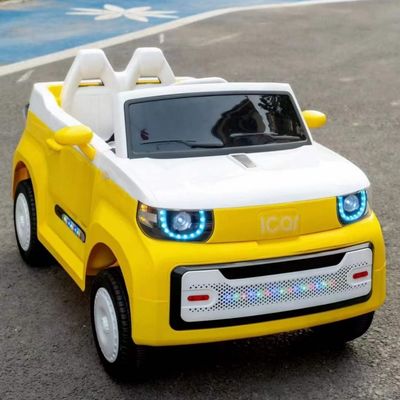 Piles à quatre roues en plastique, jouets électriques pour bébés et enfants avec télécommande, moteur 12V*390*2