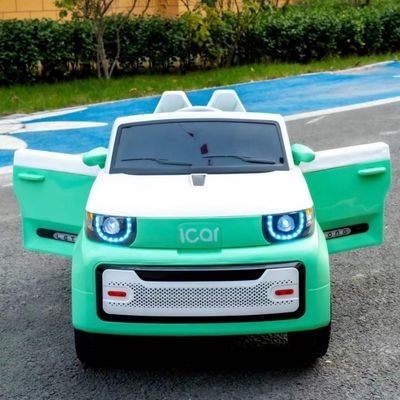 Piles à quatre roues en plastique, jouets électriques pour bébés et enfants avec télécommande, moteur 12V*390*2