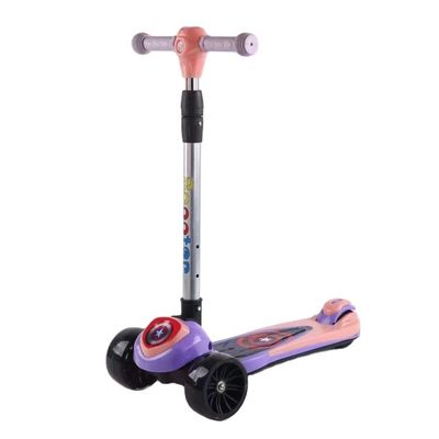 Éclairage musical Scooter pliant pour enfants Rose/Bleu/Jaune/Verde