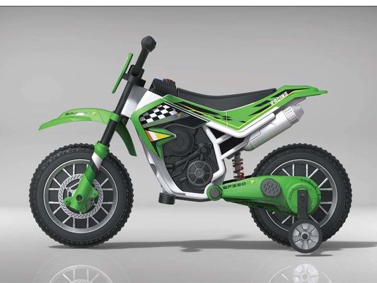 12V voiture de moto électrique pour enfants avec musique et roue auxiliaire en plastique