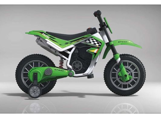12V voiture de moto électrique pour enfants avec musique et roue auxiliaire en plastique
