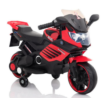 Enfants Jouets Voiture 6v Moto électrique Voyage en voiture avec éclairage et roues auxiliaires