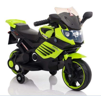 Enfants Jouets Voiture 6v Moto électrique Voyage en voiture avec éclairage et roues auxiliaires