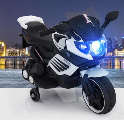 Enfants Jouets Voiture 6v Moto électrique Voyage en voiture avec éclairage et roues auxiliaires