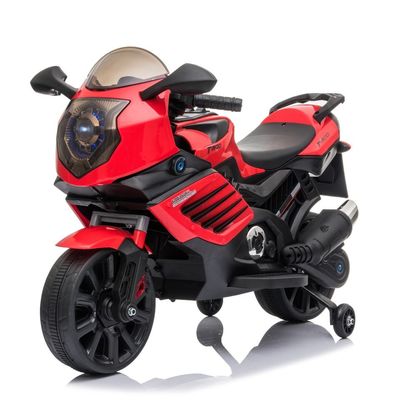 Moto électrique pour enfants MP3 Éclairage et roues auxiliaires 6v 12v batterie alimentée