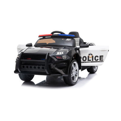 Voiture de police électrique 12V pour les enfants de 2 à 4 ans avec télécommande et mégaphone 2023