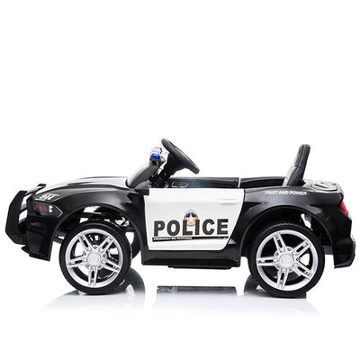 Voiture de police électrique 12V pour les enfants de 2 à 4 ans avec télécommande et mégaphone 2023
