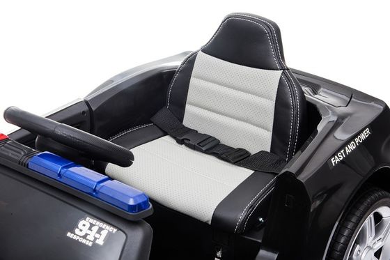 Voiture de police électrique 12V pour les enfants de 2 à 4 ans avec télécommande et mégaphone 2023