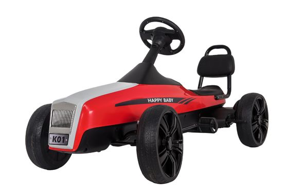 5-7 ans Unisexe enfant pédale Go-Kart voiture avec les sièges avant et arrière réglables