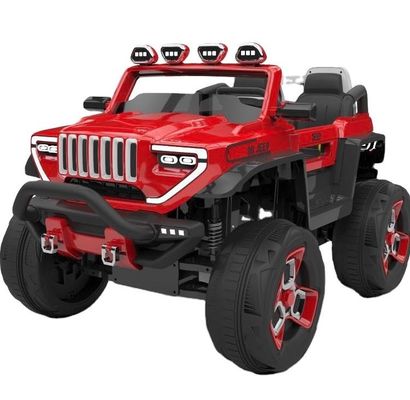 Voyage électrique en plastique pour enfants sur une voiture de jouet avec une boîte de rangement surdimensionnée et quatre roues