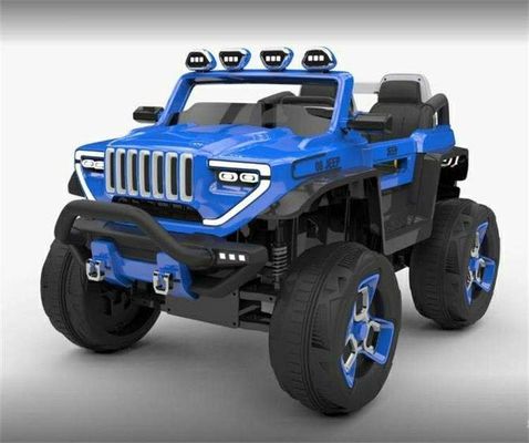 Voyage électrique en plastique pour enfants sur une voiture de jouet avec une boîte de rangement surdimensionnée et quatre roues