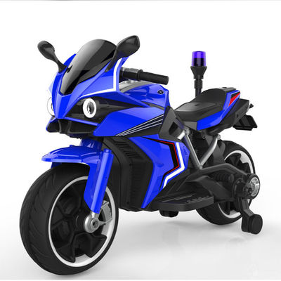 12V électrique en un seul coup de pouce Ride On Car Enfants Police Jouets de motocyclettes avec lumières de police