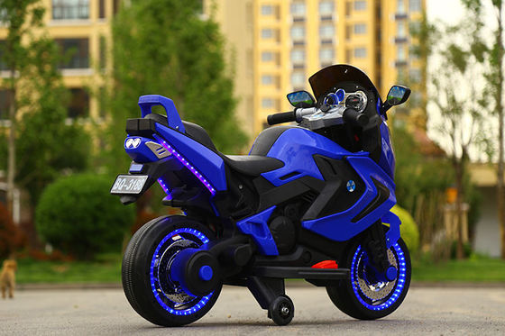 12V390 à batterie Rouge Blanc Bleu Électrique Voyage sur des motos pour les enfants