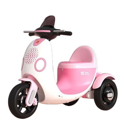 Tricycle de moto électrique pour enfants en PP en plastique avec lumière musicale pour une balade passionnante