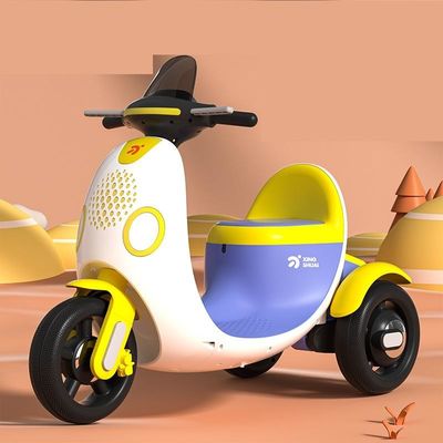 Tricycle de moto électrique pour enfants en PP en plastique avec lumière musicale pour une balade passionnante