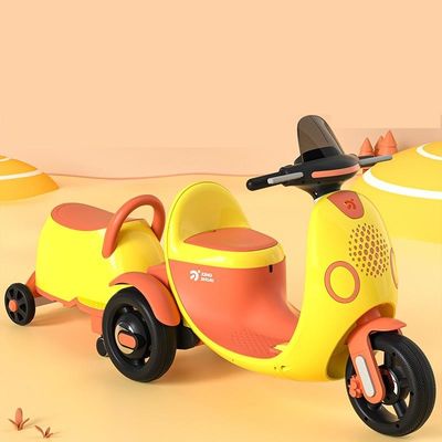 Tricycle de moto électrique pour enfants en PP en plastique avec lumière musicale pour une balade passionnante