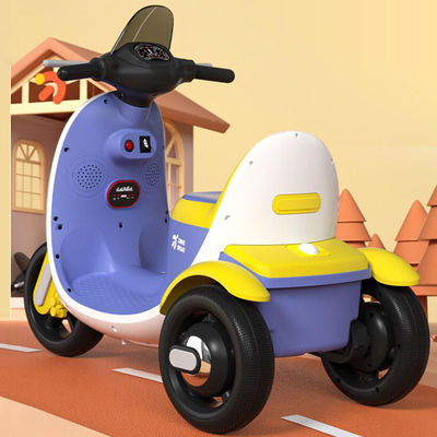 Tricycle de moto électrique pour enfants en PP en plastique avec lumière musicale pour une balade passionnante