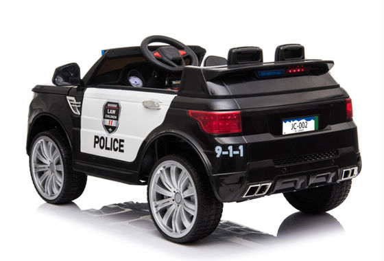 Conduite sur une voiture de police en plastique Jouets électriques pour enfants Musique et lumière inclus