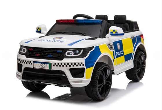 Conduite sur une voiture de police en plastique Jouets électriques pour enfants Musique et lumière inclus